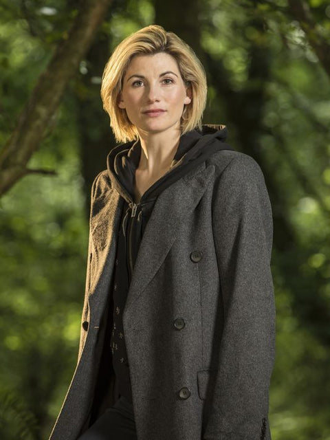 Jodie Whittaker 13th Doctor Dark Grey Coat