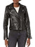Women's Black Belted Leather Jacket