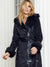 Abbey Clancy Suede Leather Coat