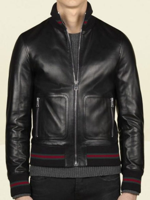 Eminem Not Afraid Bomber Leather Jacket