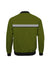 Men's Green Satin Bomber Jacket