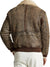 Men's Leather-Trim Shearling Bomber Jacket