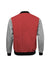 Men's Red and Grey Bomber Jacket